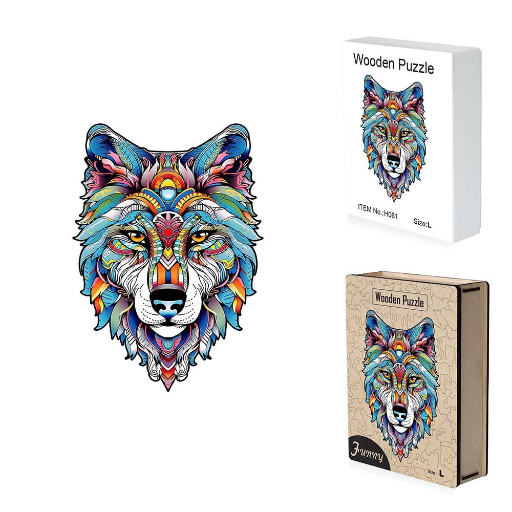 Mystery Wolf Wooden Jigsaw Puzzle - Unipuzzles