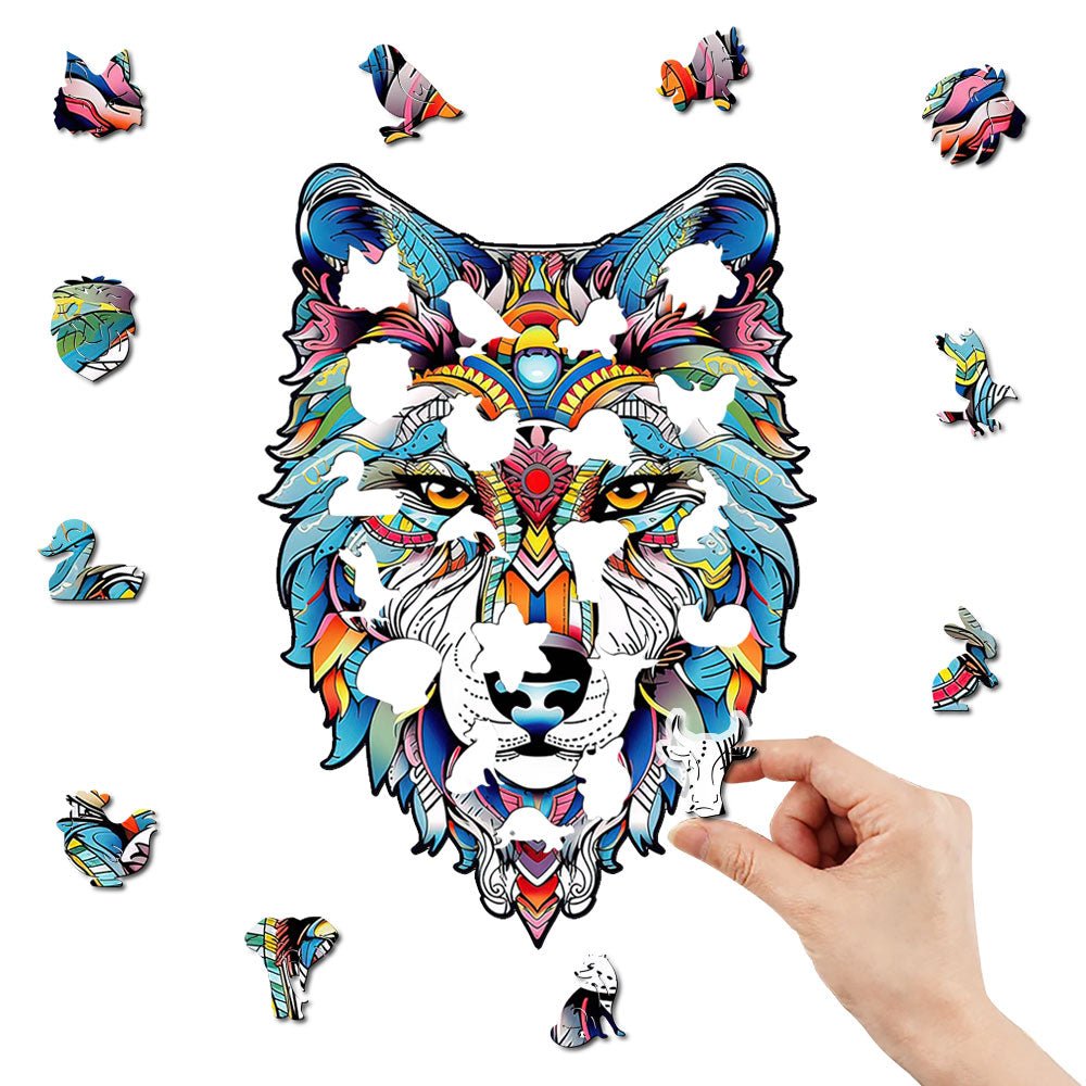 Mystery Wolf Wooden Jigsaw Puzzle - Unipuzzles