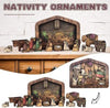 🧩💓Nativity Puzzle With Wood Burned Design Wooden Jesus Puzzles Set Jigsaw Game - Unipuzzles