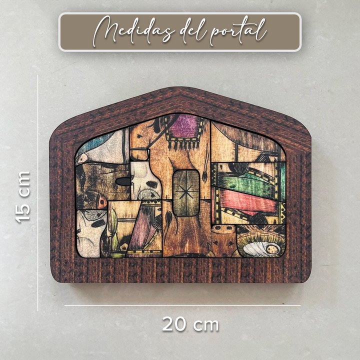 🧩💓Nativity Puzzle With Wood Burned Design Wooden Jesus Puzzles Set Jigsaw Game - Unipuzzles