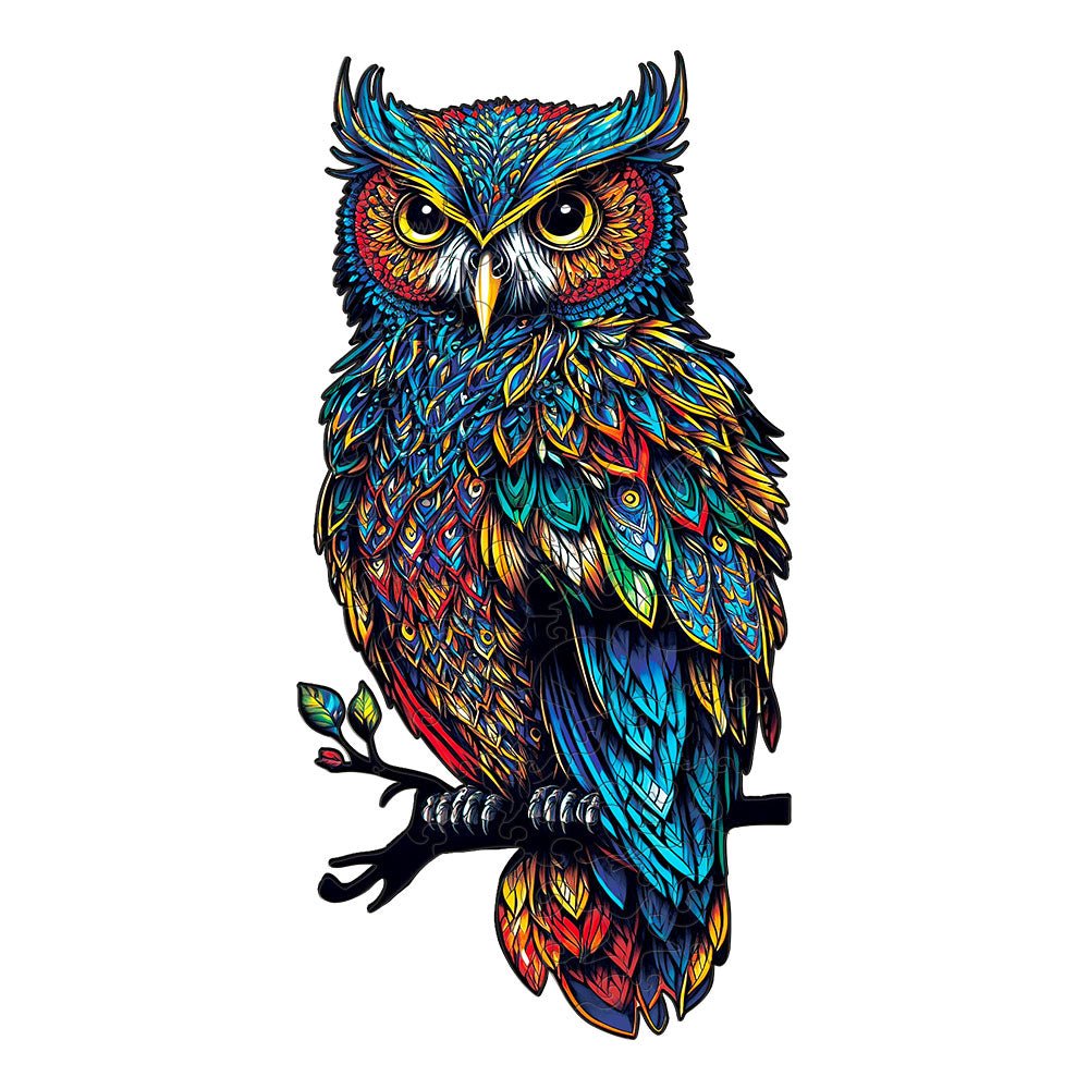 Owl Wooden Jigsaw Puzzle - Unipuzzles