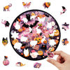 Load image into Gallery viewer, Pink Halloween material wooden puzzle - Unipuzzles