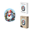 Red Scarf Christmas Snowman Wooden Original Jigsaw Puzzle - Unipuzzles