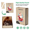 Round Father Christmas Wooden Original Puzzle - Unipuzzles