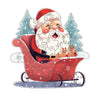 Round Father Christmas Wooden Original Puzzle - Unipuzzles