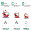 Round Father Christmas Wooden Original Puzzle - Unipuzzles
