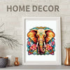 Sacred pattern elephant original wooden puzzle - Unipuzzles