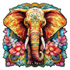 Sacred pattern elephant original wooden puzzle - Unipuzzles