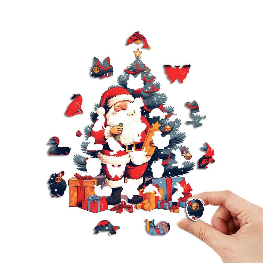 Santa Claus holiday Wooden Jigsaw Puzzle - Unipuzzles