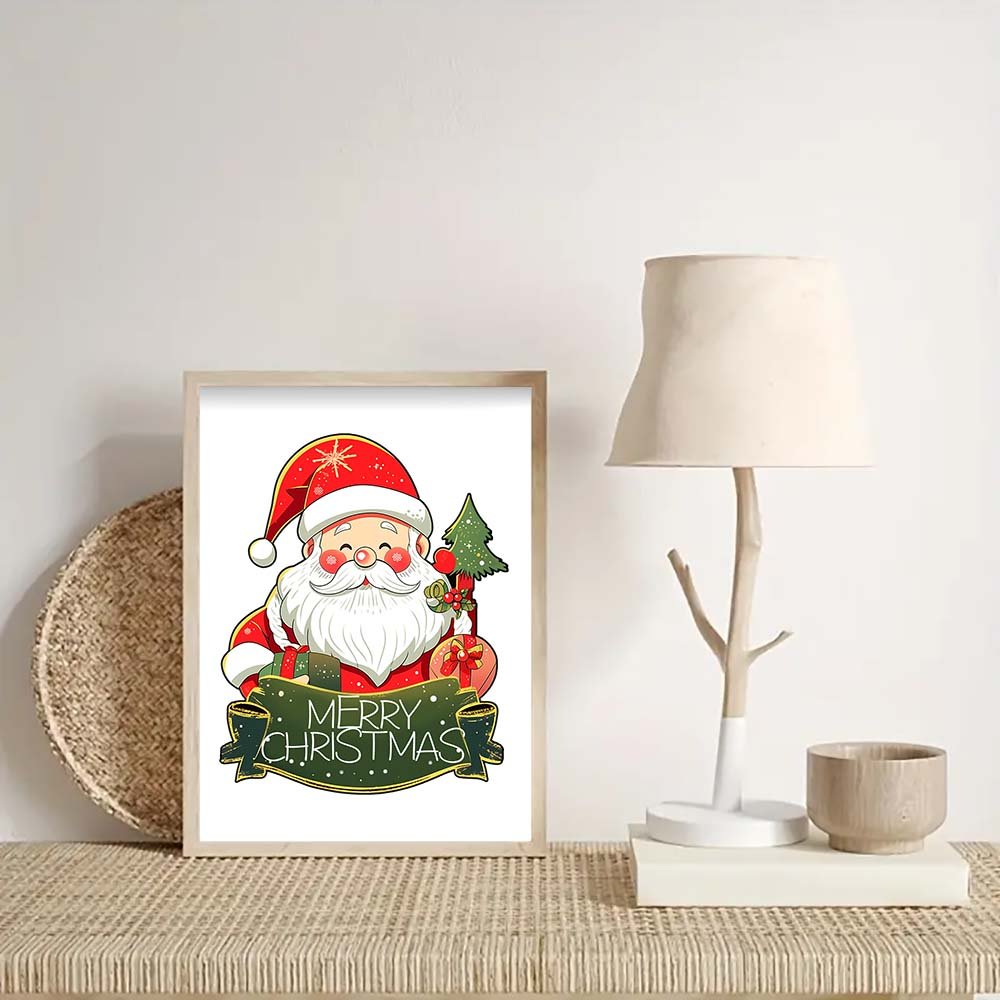 Santa Claus theme decorative painting wooden puzzle - Unipuzzles