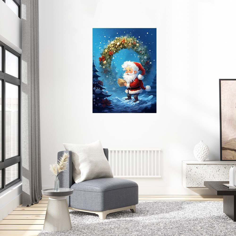 Santa reads a wreath - Unipuzzles