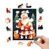 Santa's Starry Night Adventure Wooden Jigsaw Puzzles - Unipuzzles