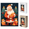Laden Sie das Bild in den Galerie-Viewer, Santa&#39;s Starry Night Adventure Wooden Jigsaw Puzzles - Unipuzzles