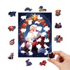 Santa's Wreath Wooden Original Puzzle - Unipuzzles