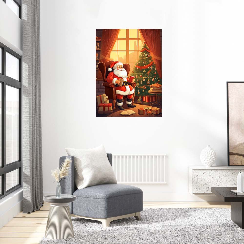 Smiling Father Christmas Wooden Original Jigsaw Puzzle - Unipuzzles