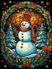 Load image into Gallery viewer, Snowman with Red Scarf Wooden Jigsaw Puzzle - Unipuzzles