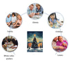 Snowy Night Christmas Tree Wooden Original Jigsaw Puzzle - Unipuzzles