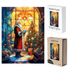 Standing by the Window Santa Wooden Original Jigsaw Puzzle - Unipuzzles