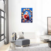 Star Wreath Santa Original Wooden Jigsaw Puzzle - Unipuzzles