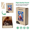 Star Wreath Santa Original Wooden Jigsaw Puzzle - Unipuzzles