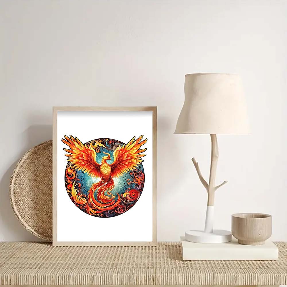 The Phoenix wooden puzzle reborn from the fire - Unipuzzles