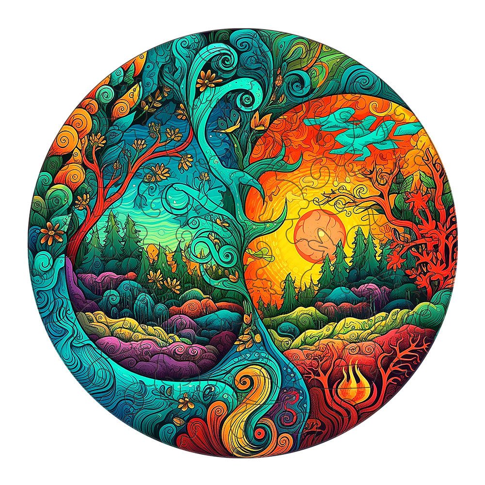 Tree Of Life Wooden Jigsaw Puzzle - Unipuzzles