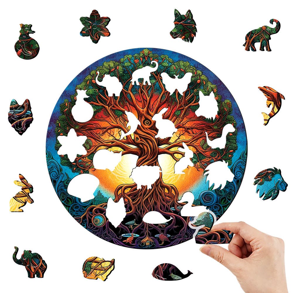 Tree Of Life Wooden Jigsaw Puzzle - Unipuzzles