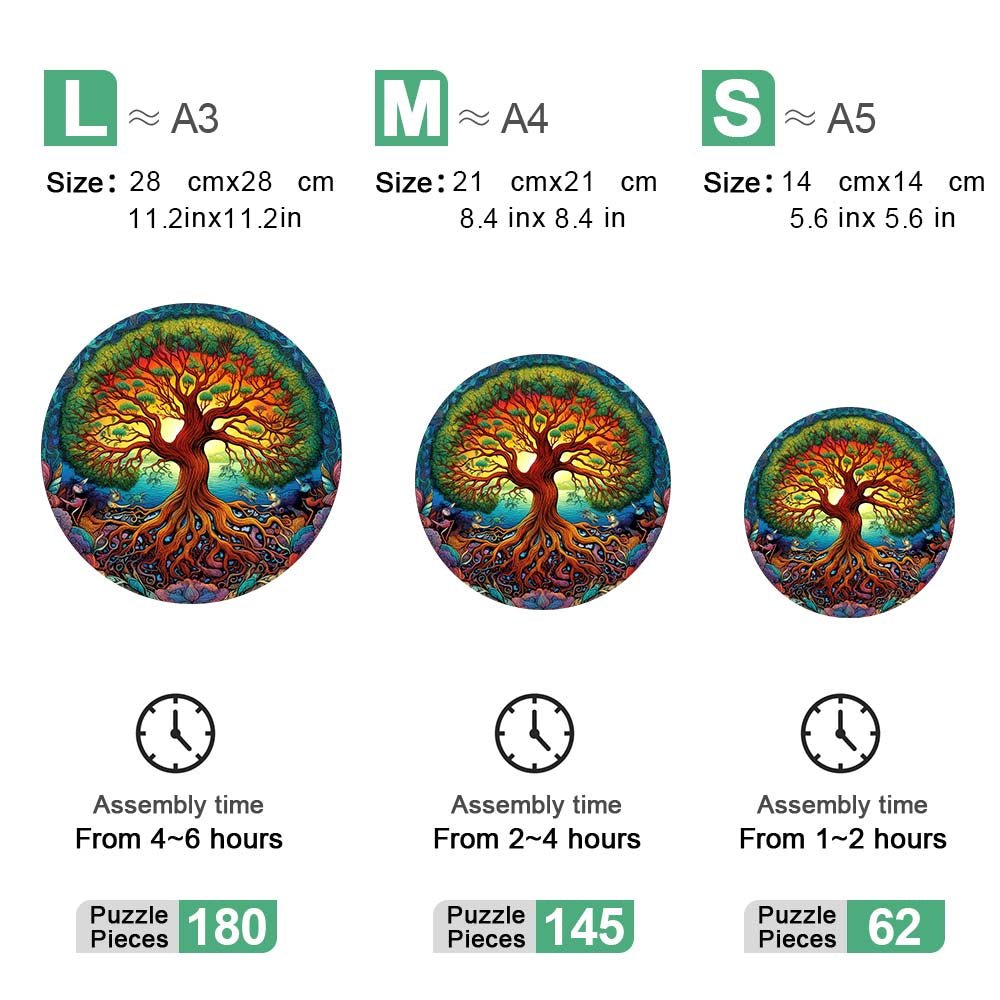 Tree Of Life Wooden Jigsaw Puzzle - Unipuzzles