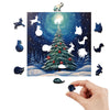 Laden Sie das Bild in den Galerie-Viewer, Trees full of fruit in the Christmas night light - Unipuzzles