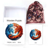 Load image into Gallery viewer, Two-headed dragon wood puzzle with different colors - Unipuzzles