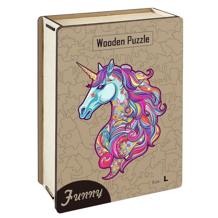 Unicorn Wooden Jigsaw Puzzle - Unipuzzles