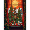 Laden Sie das Bild in den Galerie-Viewer, Winter Christmas window Wooden Jigsaw Puzzles - Unipuzzles