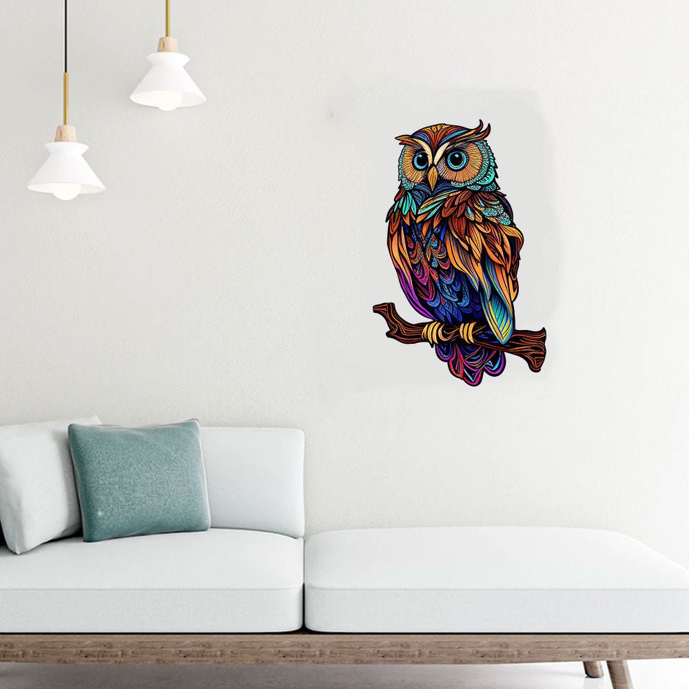 Wise Owl Wooden Jigsaw Puzzle - Unipuzzles