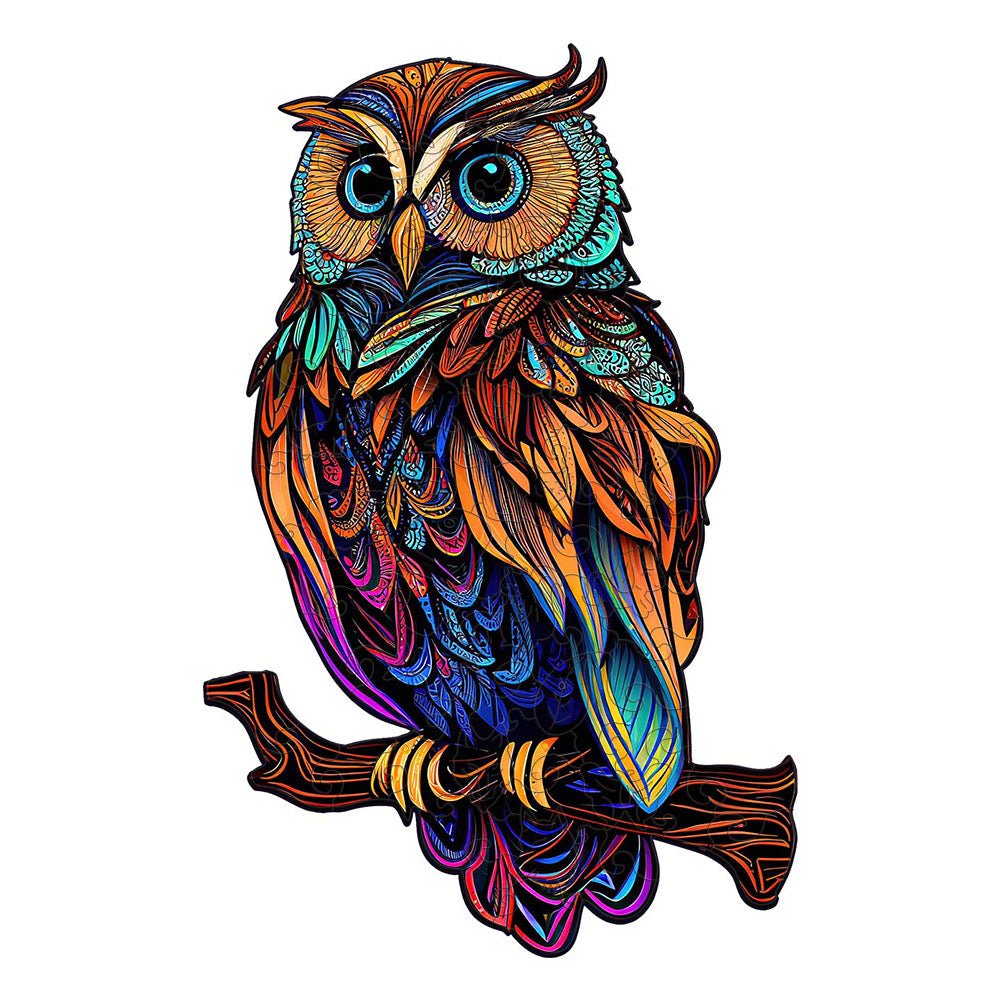 Wise Owl Wooden Jigsaw Puzzle - Unipuzzles