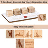 Wooden Date Night Dice Naughty Couple Dice Game for Him Funny Portable Couple Dice Kit for Adults Women Men Husband Girlfriend Boyfriend Valentine's Day Bridal Wedding Shower - Unipuzzles