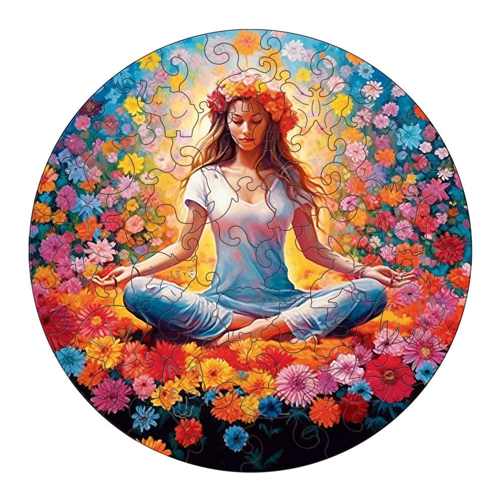 Yoga Pose Wooden Jigsaw Puzzle - Unipuzzles